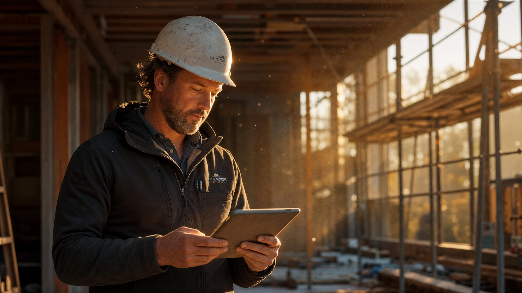 Holy Automation construction AI dashboard — bid estimation, crew dispatch, compliance