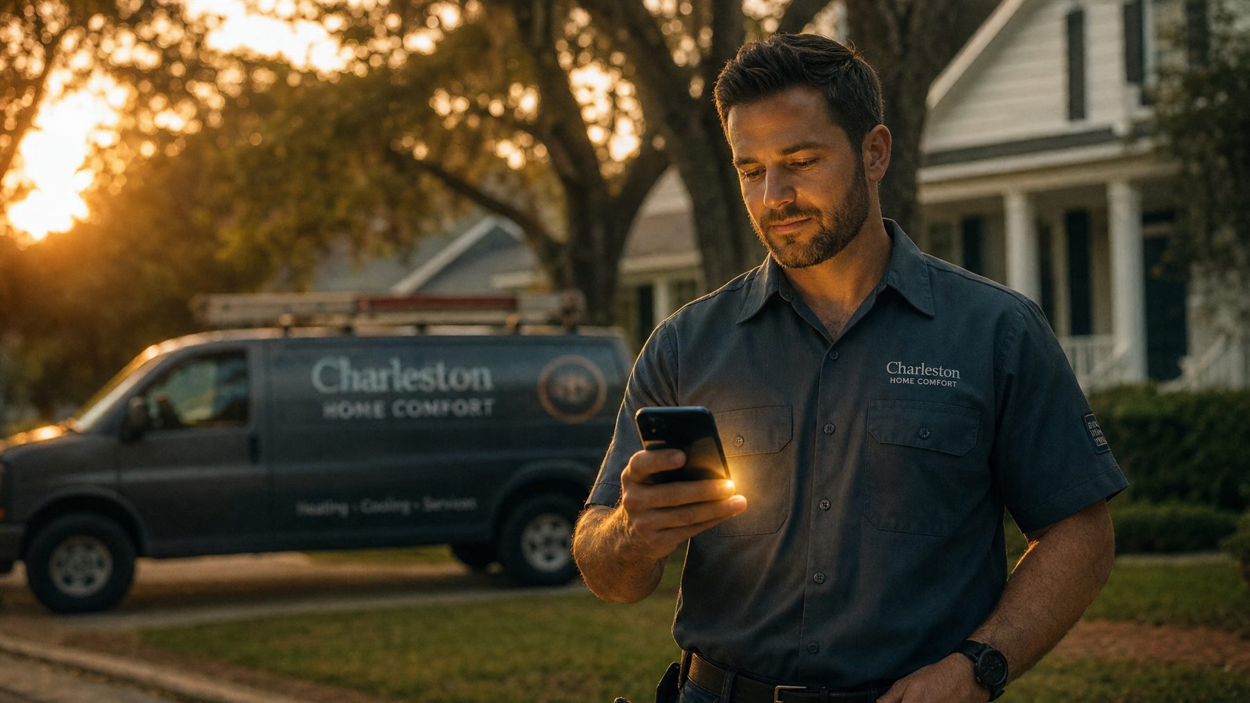 Holy Automation home services AI dashboard — dispatch, scheduling, call routing
